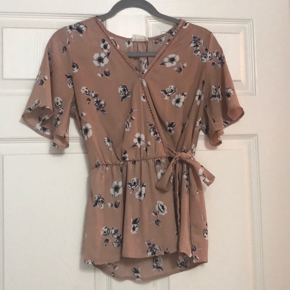 Blush Floral Top
